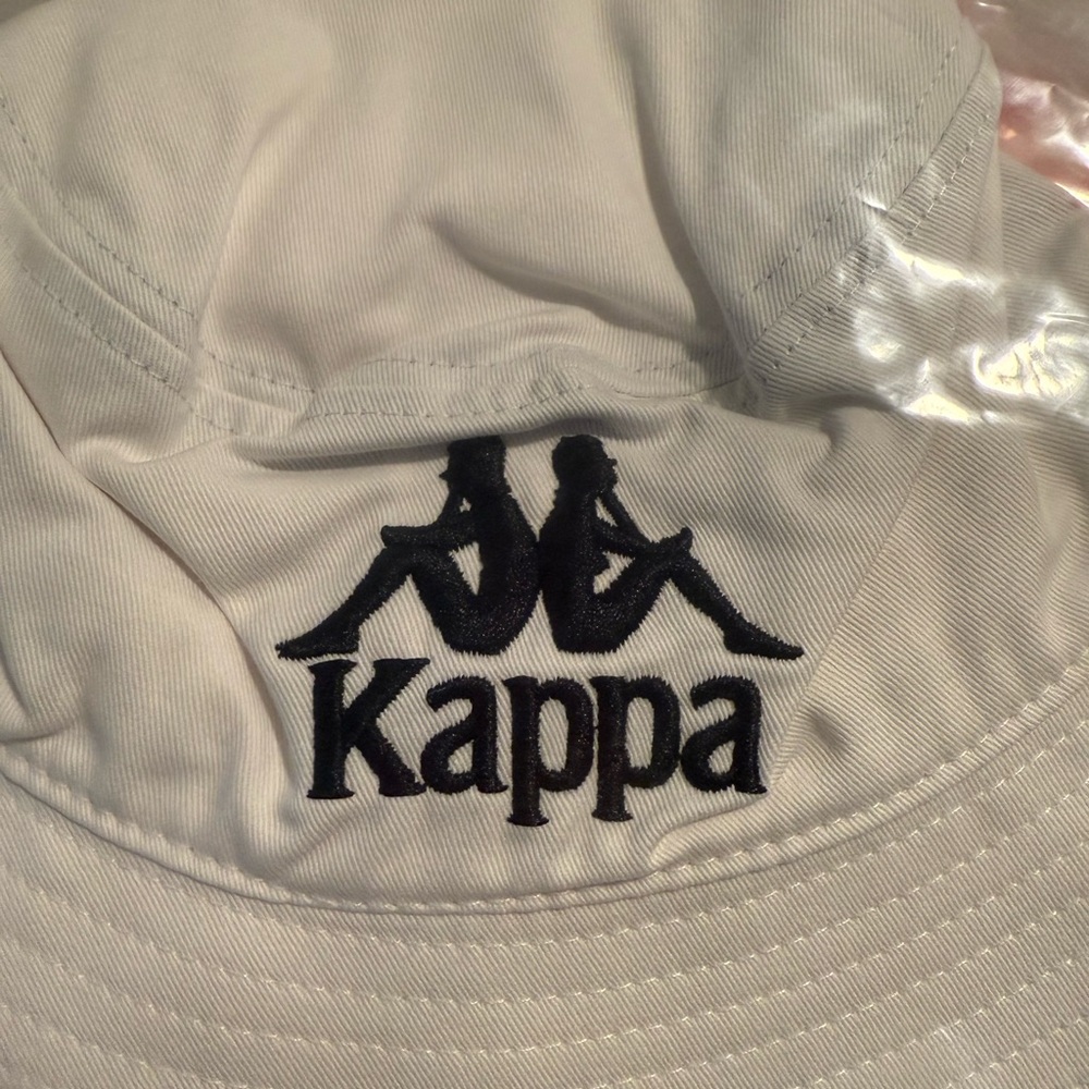 Kappa Bright White Recycled Bucket Hat